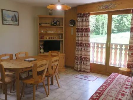Location appartement à Châtel, Appartement cosy 2 chambres avec balcon sud/est, parking, garage - 6 personnes