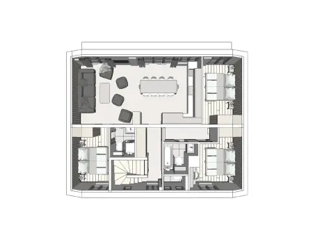 Duplex 4 chambres rénové 2020, balcon, 3 parkings : photo 12