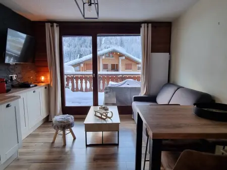 Location appartement à Châtel, Moderne appartement avec grande terrasse exposée sud, parking, TV et internet - 4 personnes