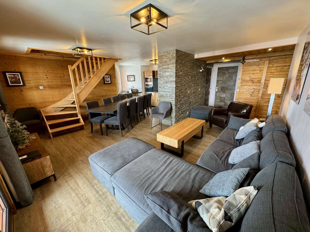 Duplex rénové 12 pers, 4 chambres, ski-room à Val Thorens - Photo 2