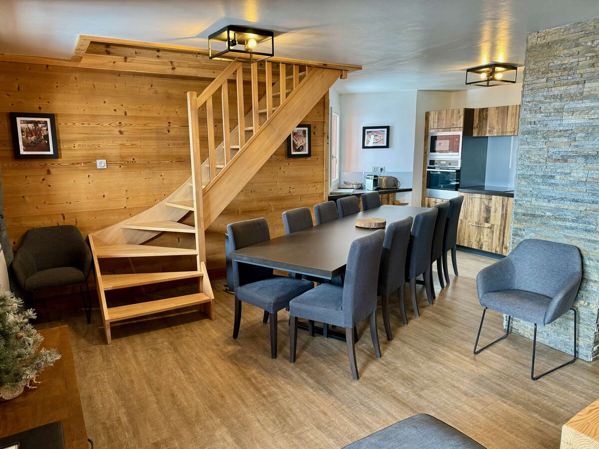 Duplex rénové 12 pers, 4 chambres, ski-room à Val Thorens - Photo 3