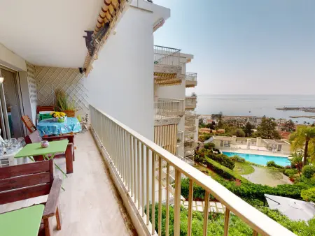 Appartement 3P climatisé avec terrasses vue mer, Menton : photo 2