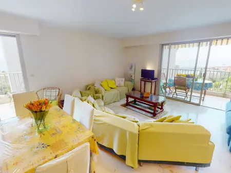 Appartement 3P climatisé avec terrasses vue mer, Menton : photo 5