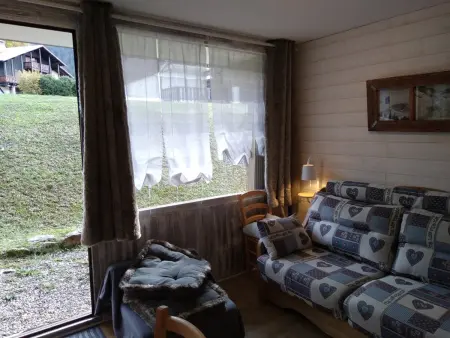 Studio cosy avec terrasse exposée Est, parking et casier à skis à Crest-Voland : photo 10