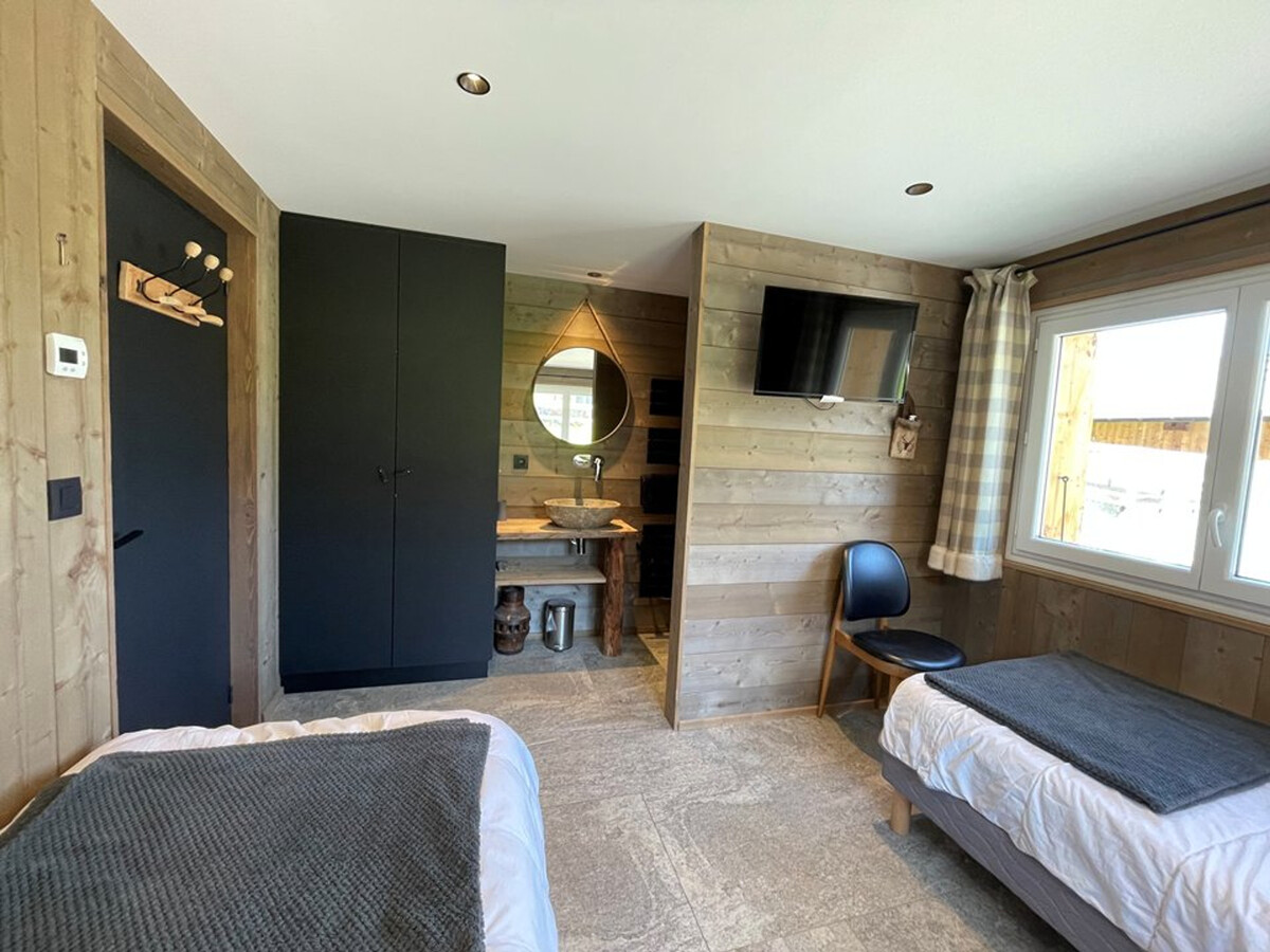Appartement 6 pers, 3 ch, skiroom - Centre Crest-Voland - Photo 8