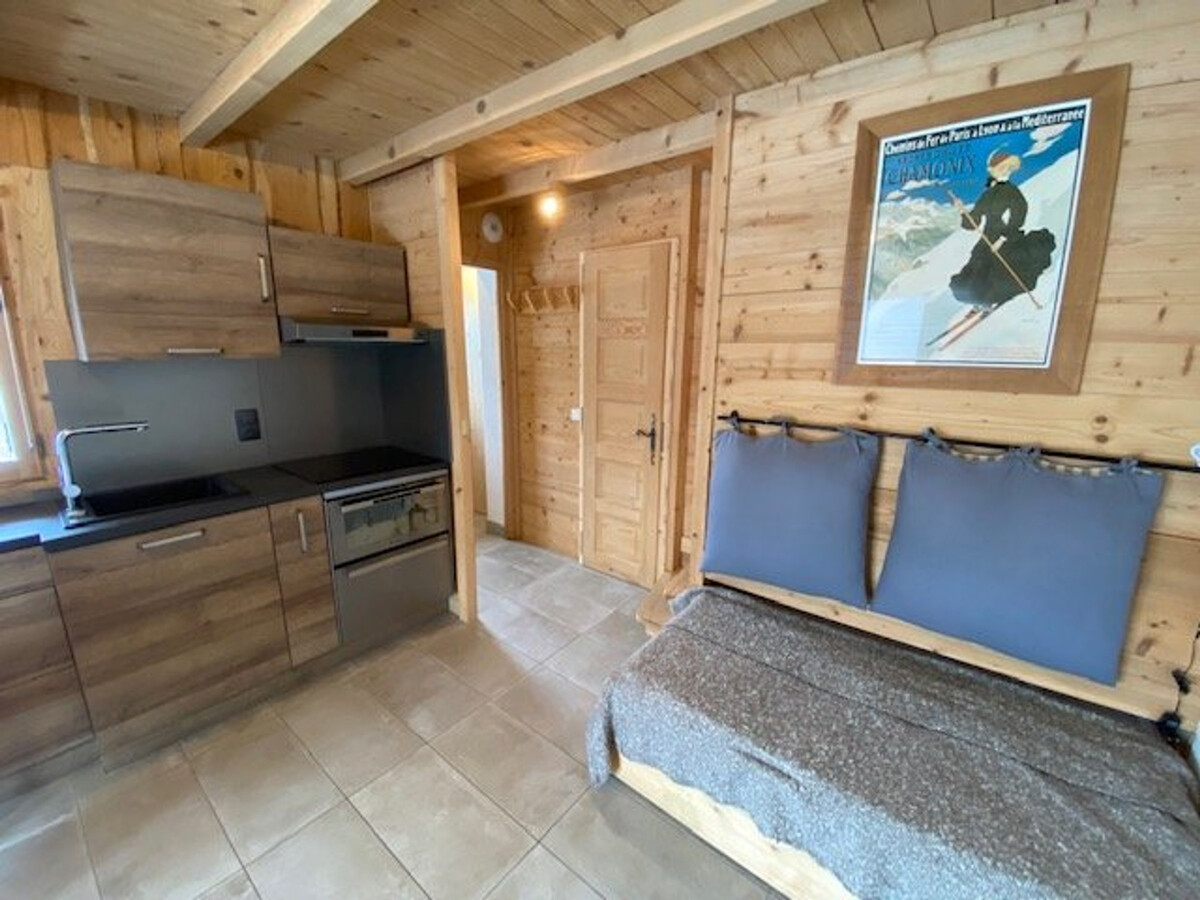 Studio 4 pers. rénové à Crest-Voland, balcon & parking - Photo 7