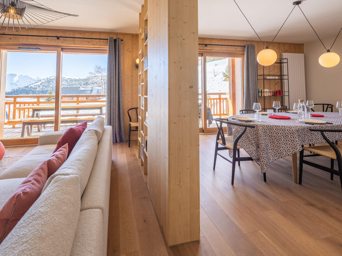 Appartement 130m² ski in/ski out, piscine & sauna à Huez - Photo 5