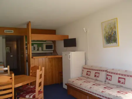 Location appartement à Les Arcs 1800, Studio 5 pers, skis aux pieds, animaux admis, Arcs 1800
