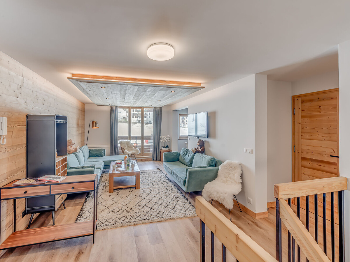Duplex rénové 8 pers. à Tignes, vue pistes et balcon sud - Photo 1