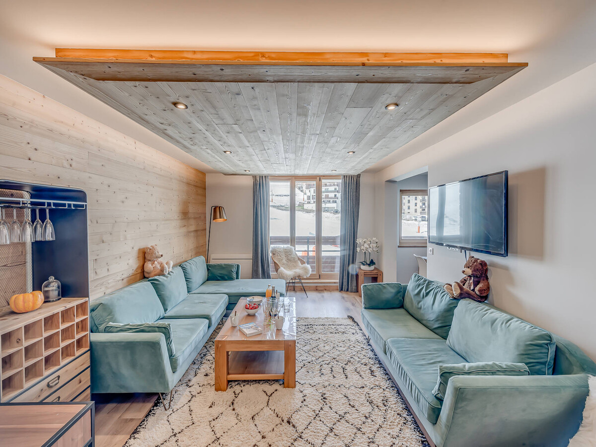 Duplex rénové 8 pers. à Tignes, vue pistes et balcon sud - Photo 2
