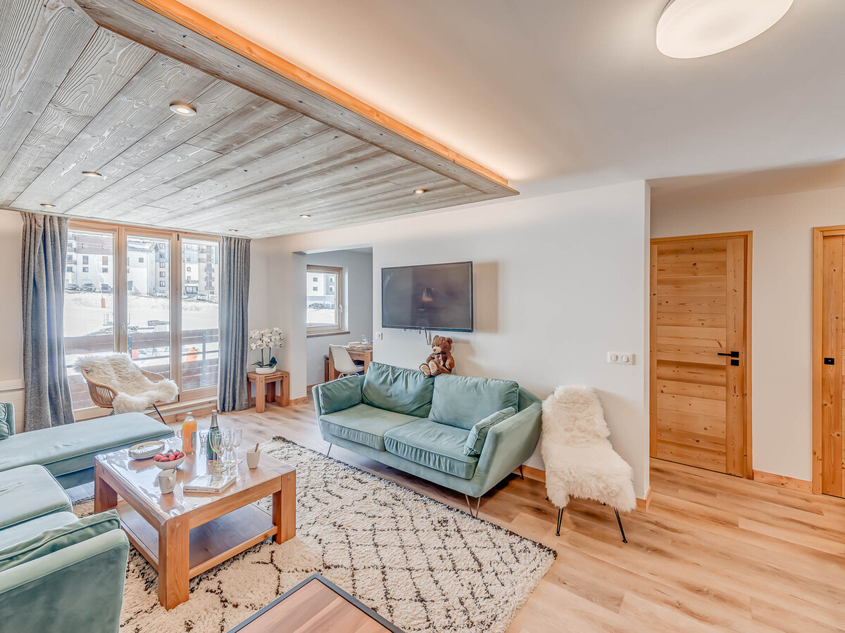 Duplex rénové 8 pers. à Tignes, vue pistes et balcon sud - Photo 3