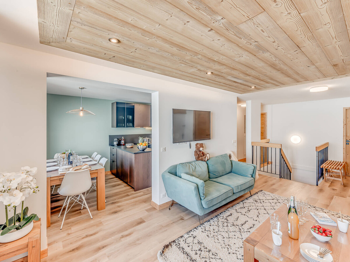 Duplex rénové 8 pers. à Tignes, vue pistes et balcon sud - Photo 5