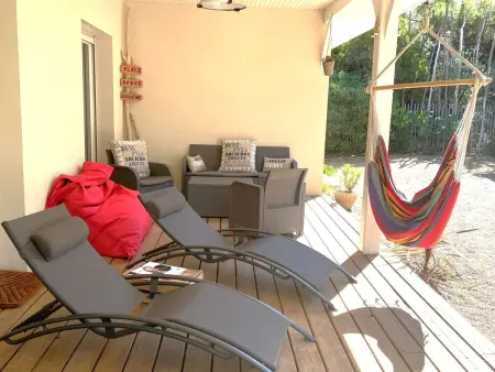 Villa familiale au Cap Ferret: face aux dunes, proche plage, grand jardin et terrasse, 10 pers : photo 6