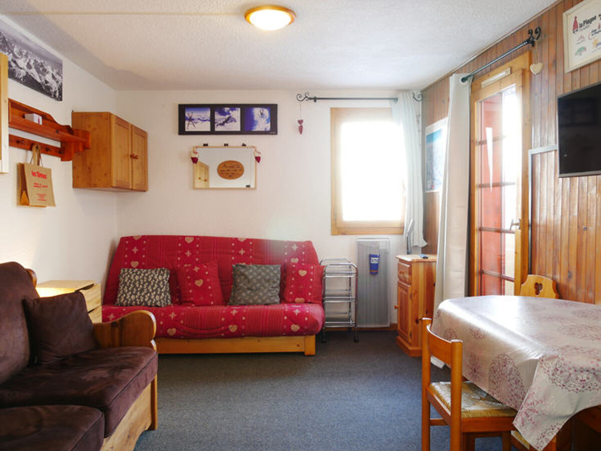 Studio rénové 21m² Montchavin, balcon vue Mont-Blanc - Photo 1