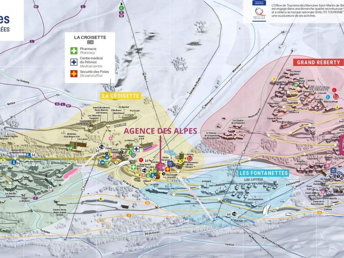 Appart 4 pers aux Menuires, skis aux pieds, balcon SE - Photo 12
