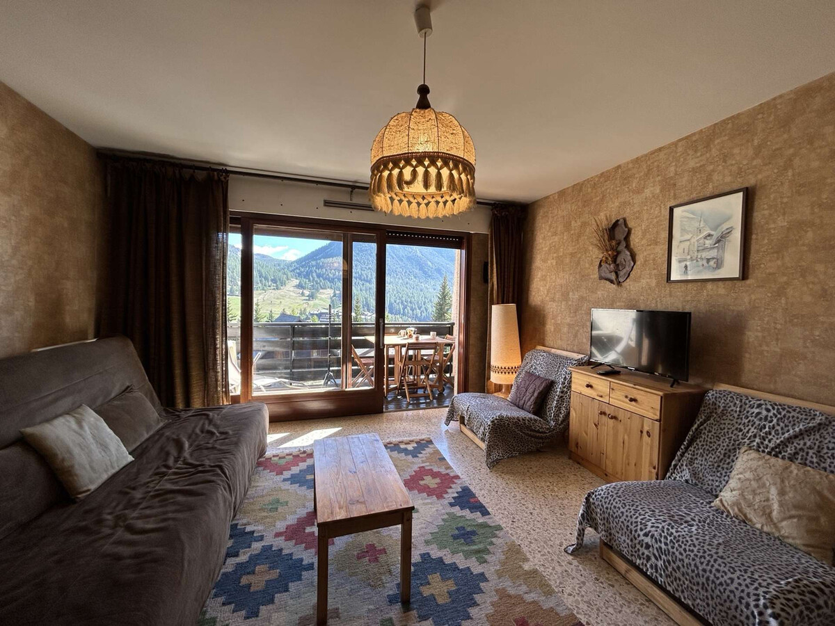 Studio 4 pers Montgenèvre, balcon sud, casier skis, navette gratuite - Photo 1