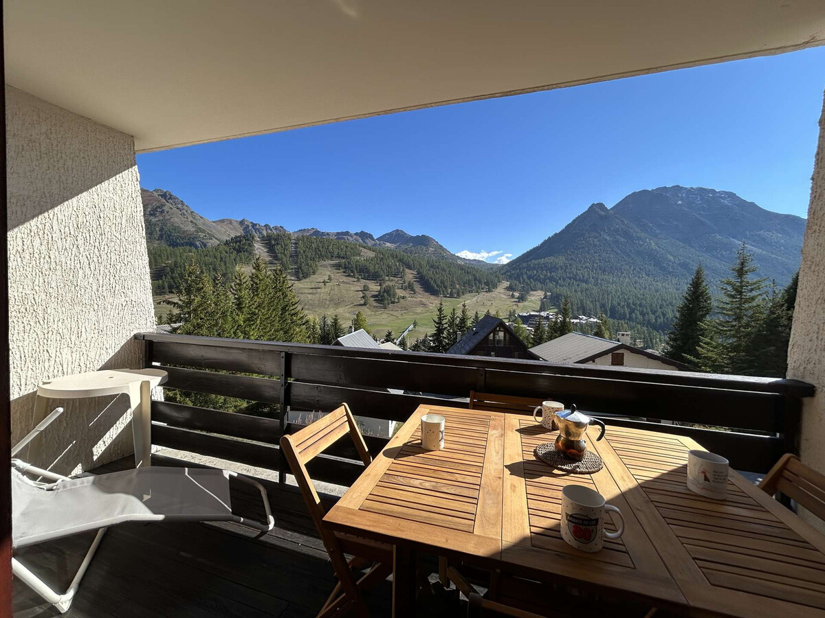 Studio 4 pers Montgenèvre, balcon sud, casier skis, navette gratuite - Photo 15