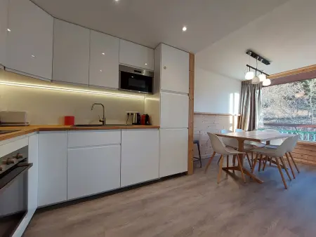 Location appartement à Les Arcs 1800, Appartement rénové, ski aux pieds, balcon, 7 personnes, WIFI