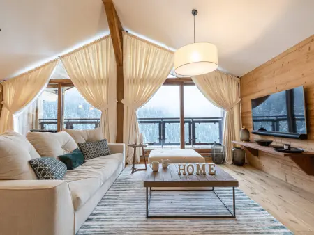 Location appartement à Courchevel 1650, Appartement haut de gamme à Courchevel 1650 avec garage, balcon et WiFi