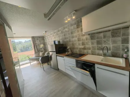 Location appartement à Cap d'Agde, Studio rénové avec terrasse, climatisation, proche plage