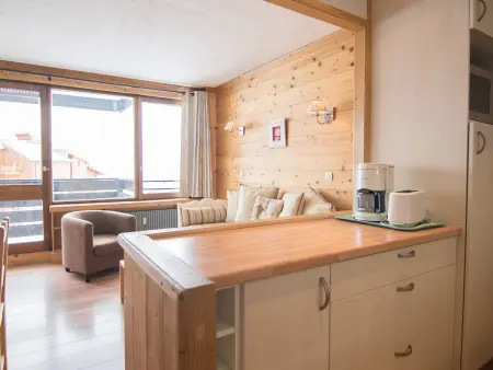 Appartement 2 pièces Tignes, balcon sud/ouest, vue montagne : photo 6