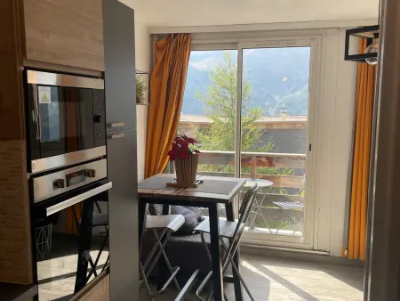 Location appartement à Orcières Merlette, Studio à Orcières Merlette avec balcon, animaux acceptés