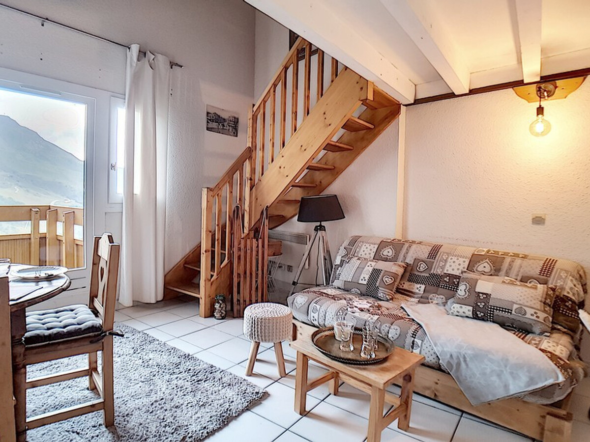 Studio mezzanine 4 pers aux Menuires, balcon ouest - Photo 1
