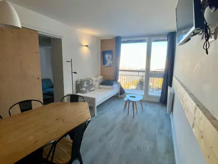 Appartement 3 pièces rénové aux Arcs 2000, balcon vue Mont Blanc : photo 5