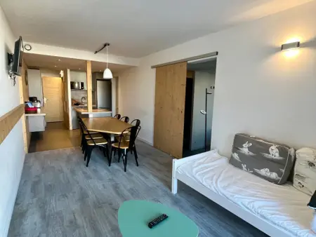 Appartement 3 pièces rénové aux Arcs 2000, balcon vue Mont Blanc : photo 6