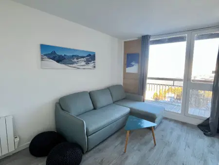 Appartement 3 pièces rénové aux Arcs 2000, balcon vue Mont Blanc : photo 8
