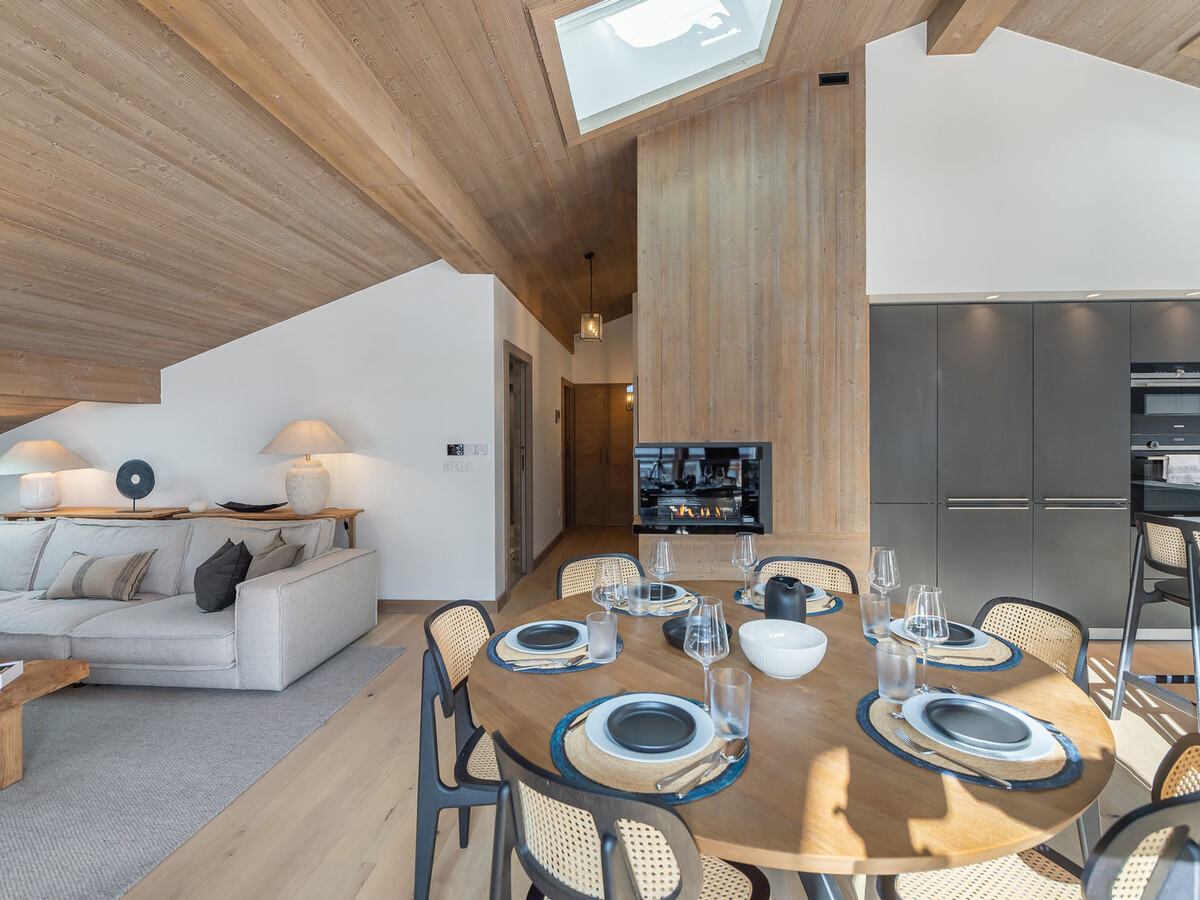 Penthouse 4 chambres avec piscine à Megève - Photo 3