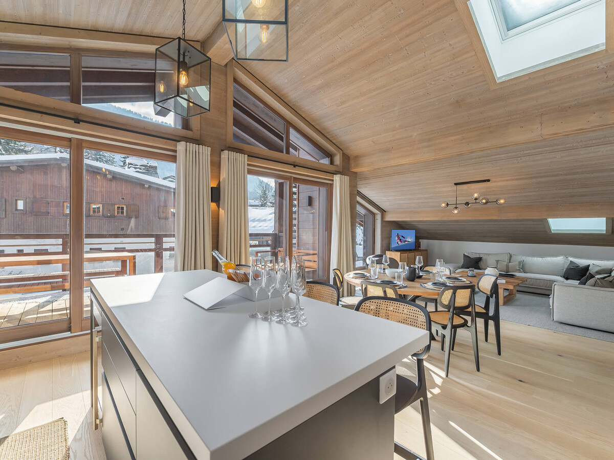 Penthouse 4 chambres avec piscine à Megève - Photo 6