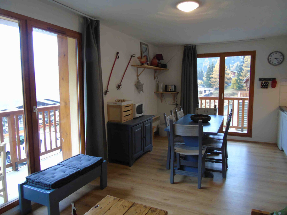 2 pièces + cabine 6 pers., 200m des pistes à Valfréjus - Photo 1