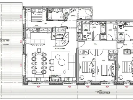 Appartement 5 chambres luxe avec spa et terrasse 108m² aux Allues : photo 25