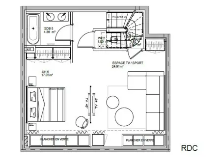 Appartement 5 chambres luxe avec spa et terrasse 108m² aux Allues : photo 26
