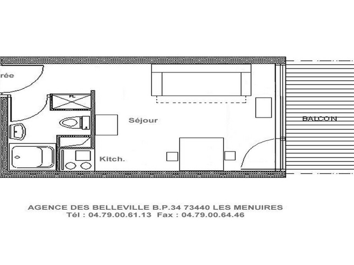 Studio 13m² aux Menuires, centre station, 5e étage - Photo 8