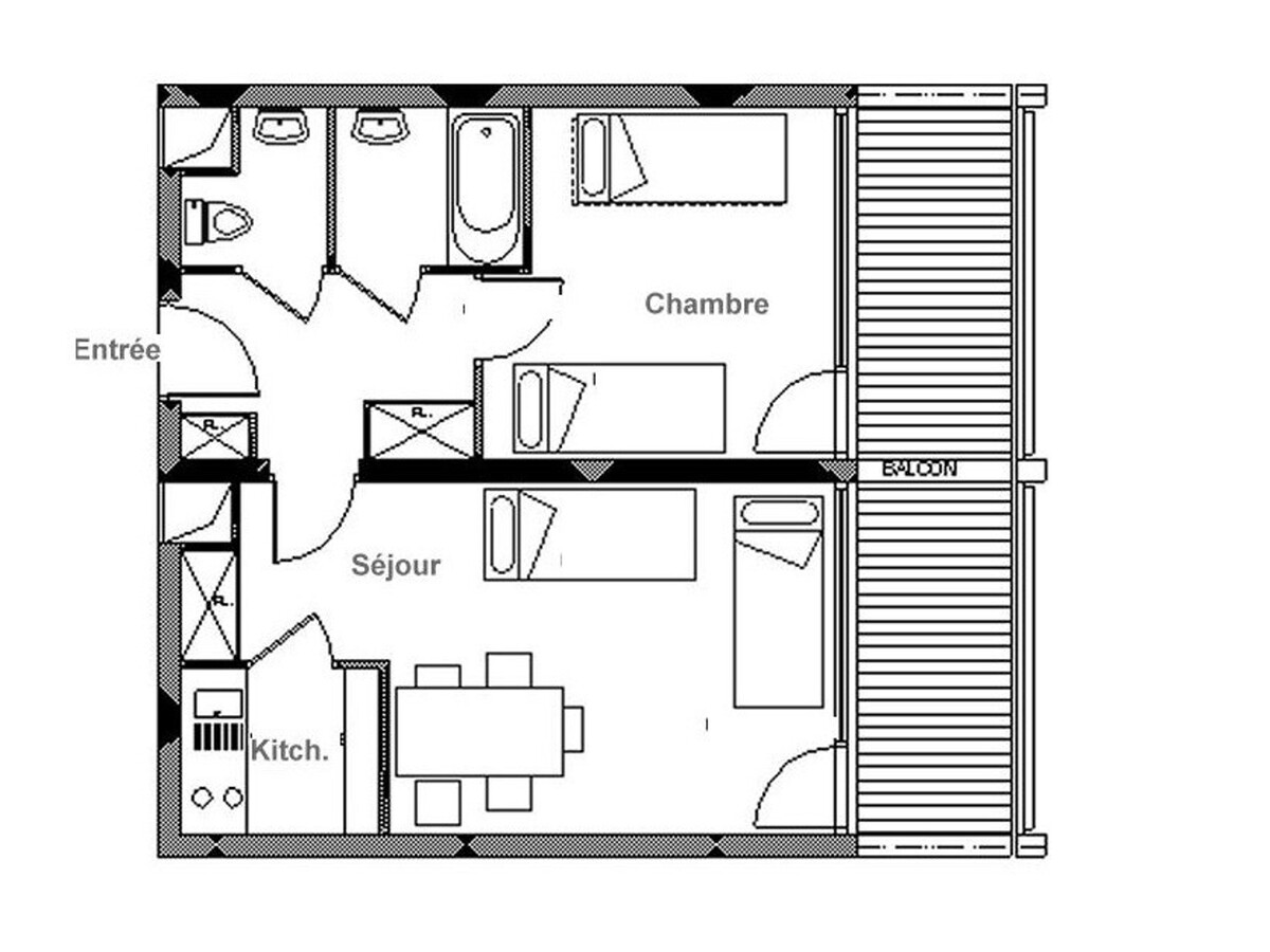 Appartement 2 pièces balcon Sud, centre Les Menuires - Photo 16