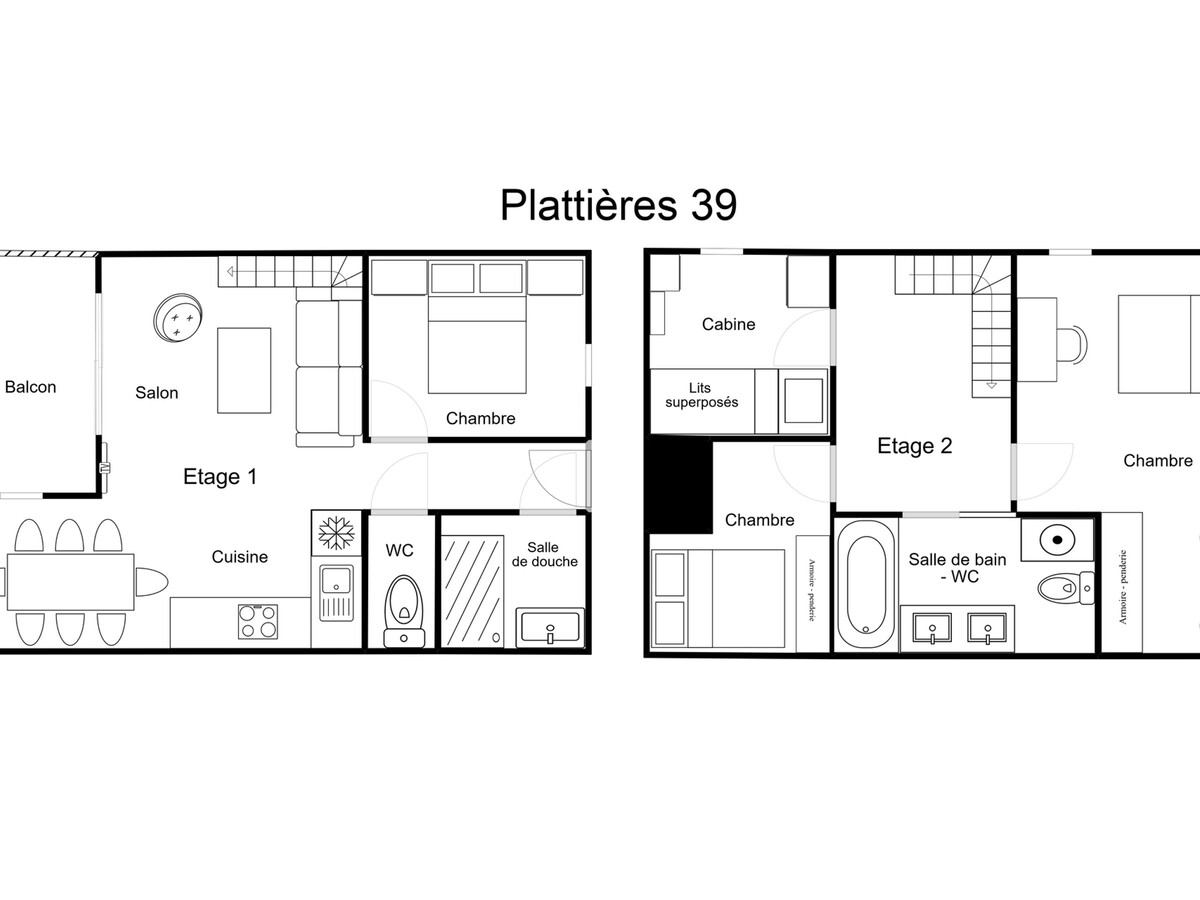 Duplex 4 chambres skis aux pieds - Méribel - Photo 12