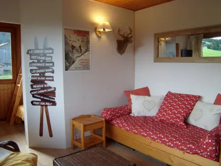 Location appartement à Crest Voland, Charmant appartement avec balcon près des pistes, 4 pers., Crest-Voland, proche commerces