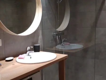 Appartement 6 pers, centre Crest-Voland, poêle à granules : photo 7