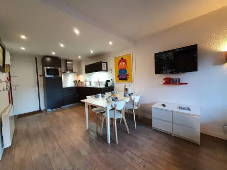 Location appartement à La Plagne, Appartement familial 4 pers au pied des pistes, animaux admis