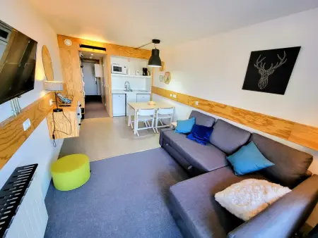 Location appartement à Les Arcs 2000, Studio rénové proche centre avec balcon et WiFi
