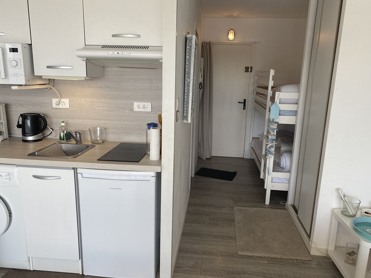 Studio cabine 4 pers, climatisation, vue port à Capbreton - Photo 6