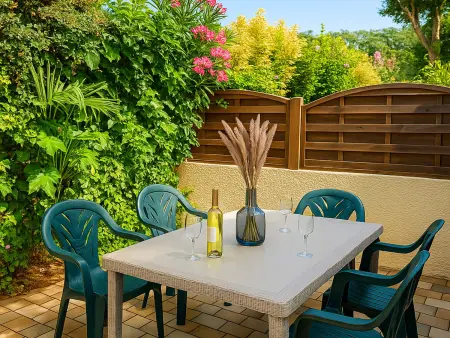 Location maison à Argelès sur Mer, Pavillon climatisé 2** à 10 min de la plage - 2 chambres, cuisine équipée, parking sécurisé