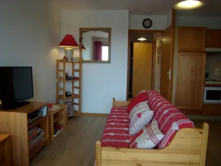 Location appartement à Crest Voland, Appartement 2 chambres tout équipé avec terrasse et parking couvert – Crest-Voland