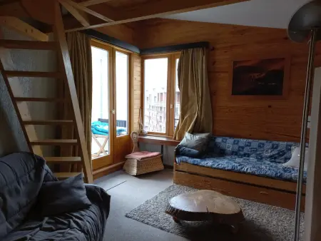 Location appartement à Tignes, Deux Pièces Atypique à 20m des Pistes avec Parking Inclus