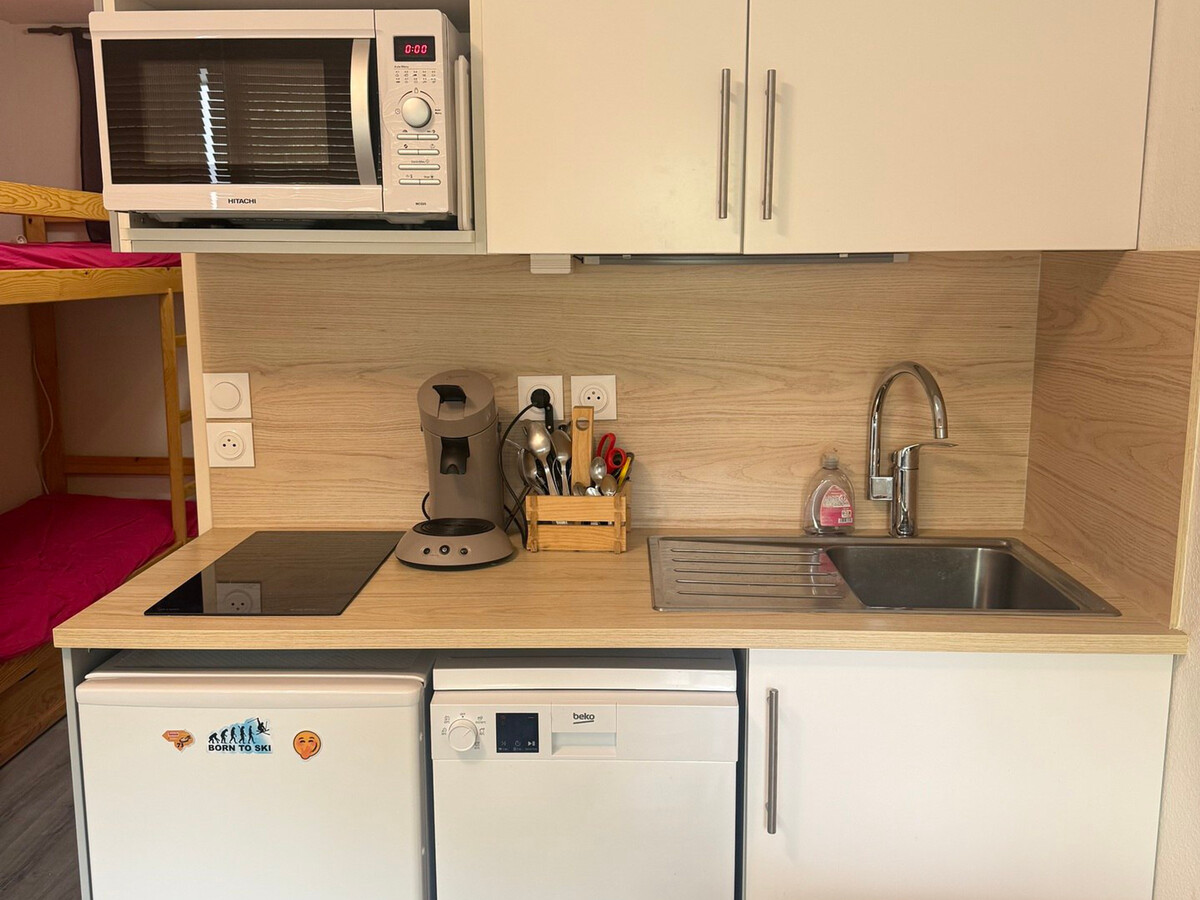 Studio cabine 4 pers avec balcon aux Adrets-Prapoutel - Photo 4