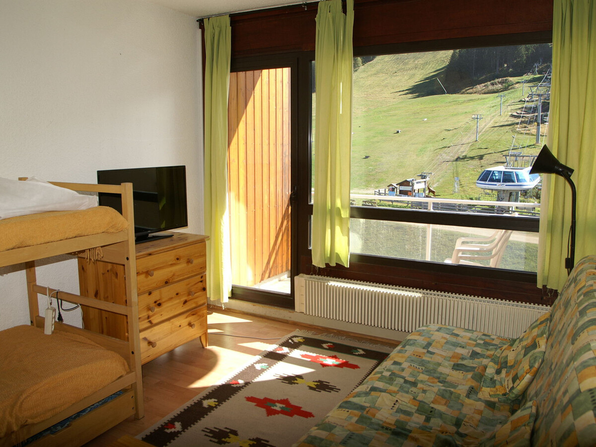 Studio 3 couchages aux Adrets-Prapoutel, vue piste - Photo 3