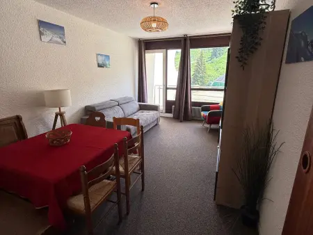 Appartement 2 pièces cabine aux Adrets-Prapoutel, vue pistes : photo 2