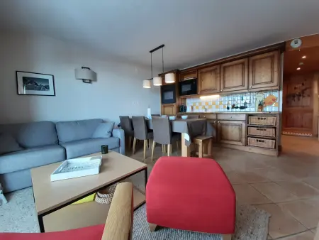 Appartement 3 pièces avec balcon plein sud, pieds des pistes aux Arcs 1800 : photo 6